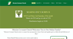 Desktop Screenshot of missioncovenantchurch.org